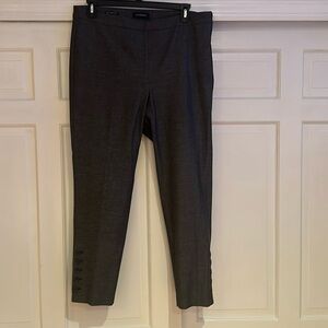 Talbots sz16 chatham ankle pants side zip, buttons on bottom